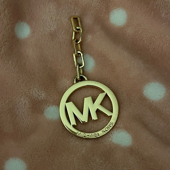 Michael Kors Gold Logo Bag Charm - Picture 1 of 5